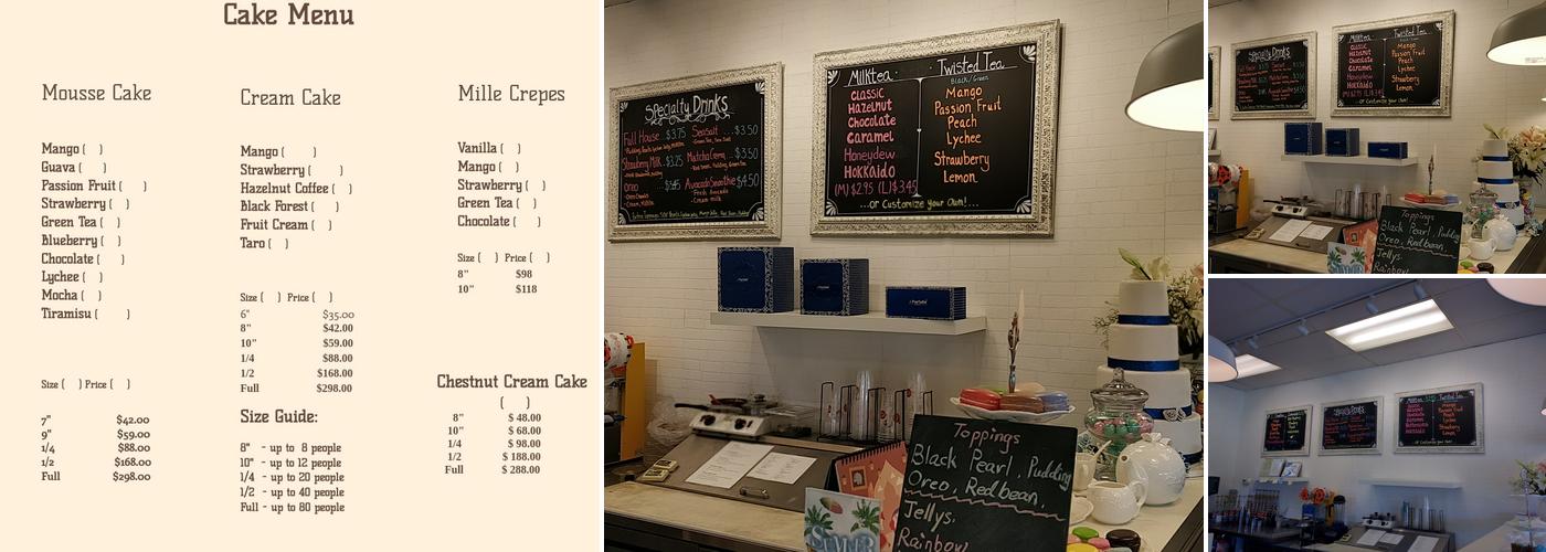 La Farfalla Bakery Menu