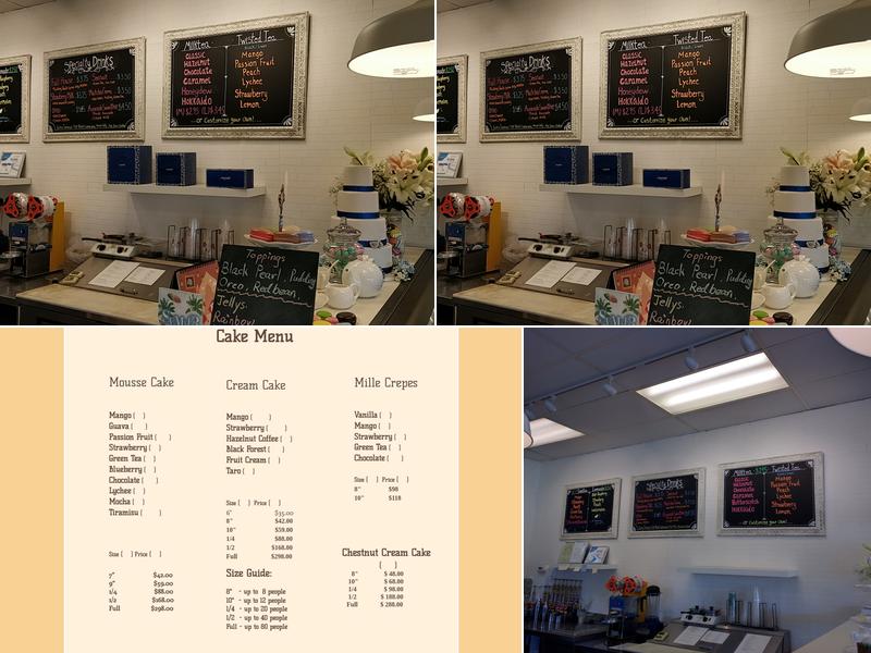La Farfalla Bakery Menu