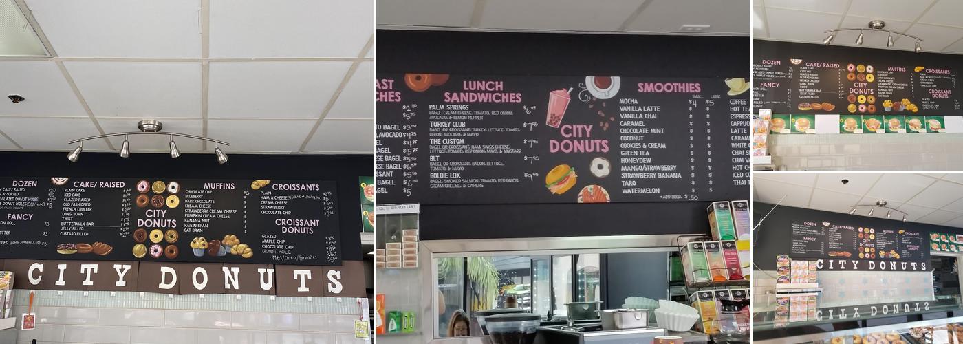 City Donuts Menu