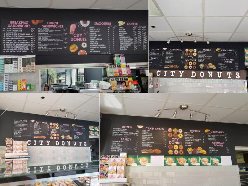 City Donuts Menu