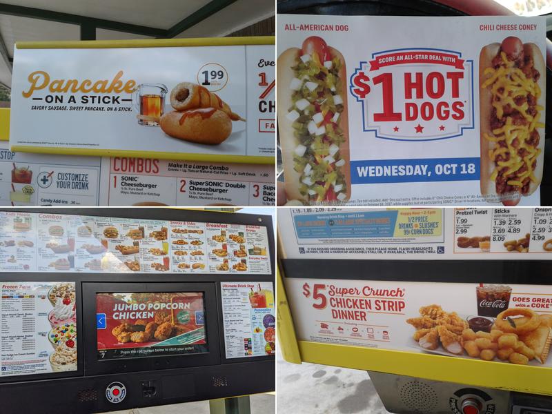 Sonic Drive-In Menu