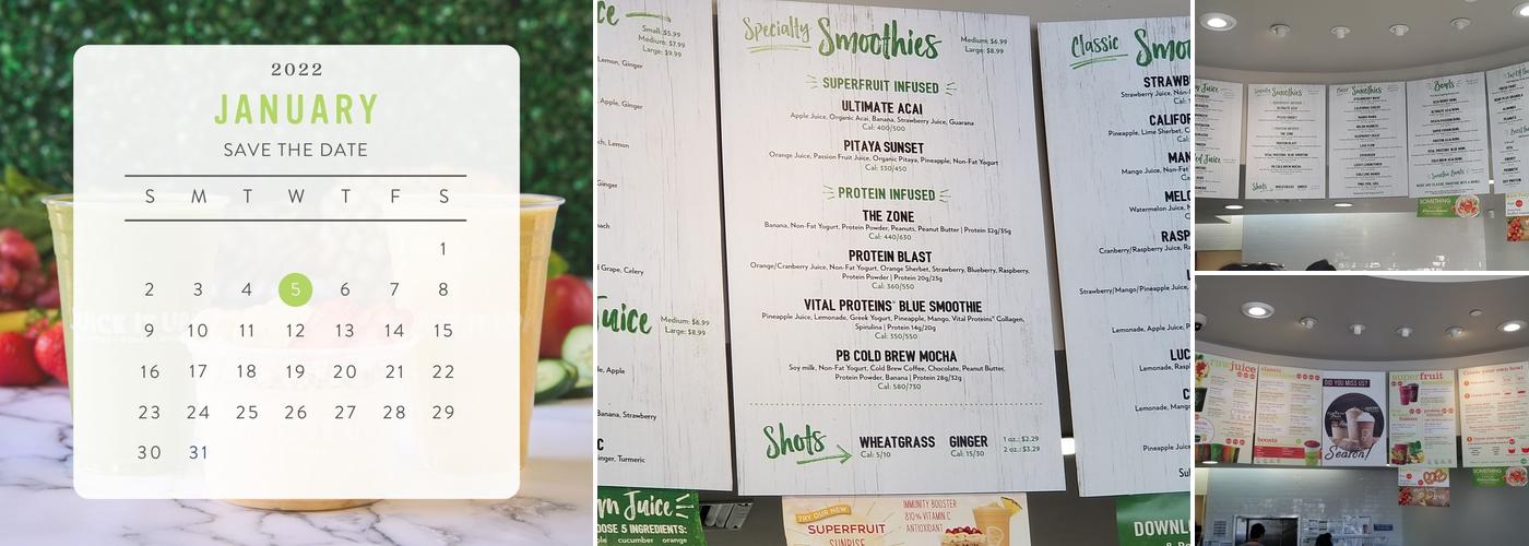 Juice It Up! Menu
