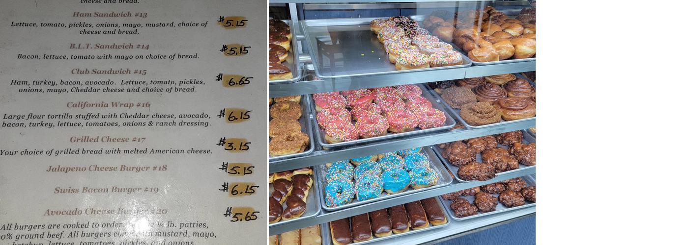 Master's Donuts Menu