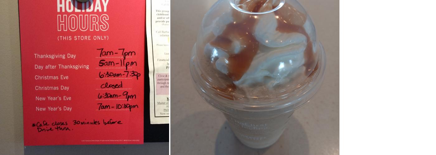 Starbucks Coffee Company Menu
