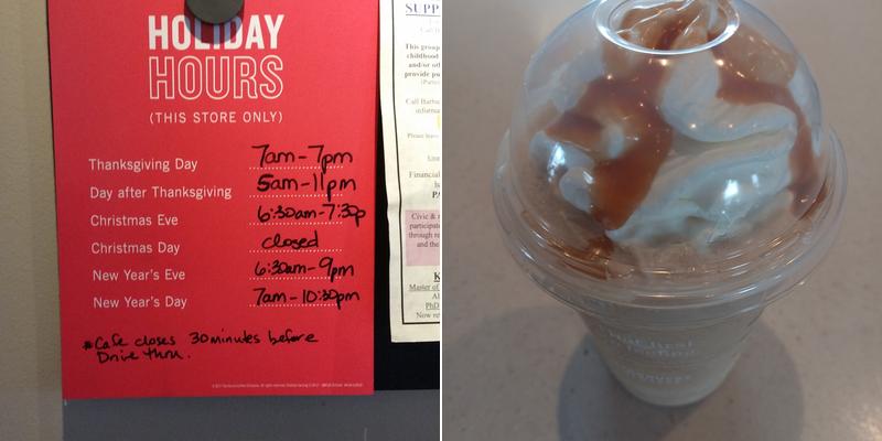 Starbucks Coffee Company Menu