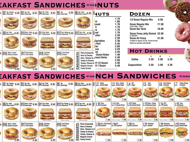 Sweet Daze Donut & Boba Rancho Cucamonga Menu
