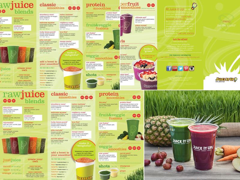 Juice It Up! Menu