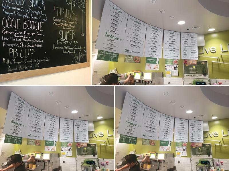 Juice It Up! Menu
