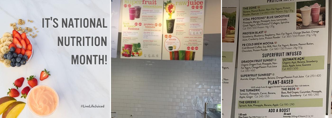 Juice It Up! Menu