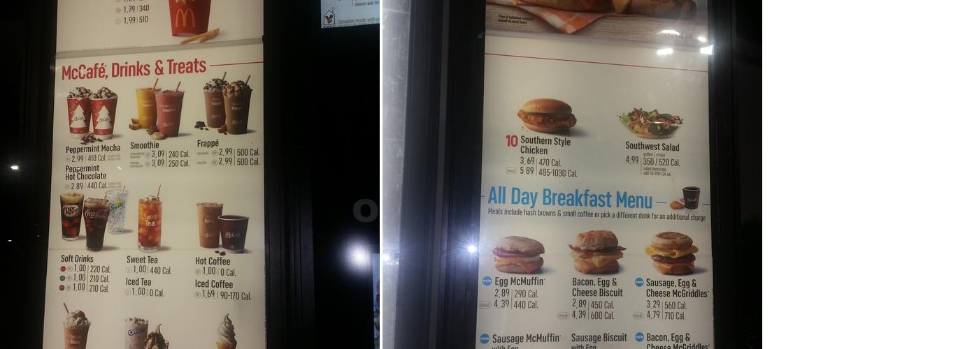 McDonald's Menu