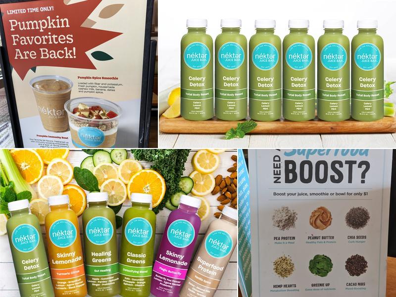 Nekter Juice Bar Menu