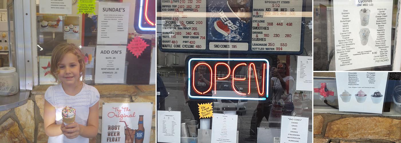 The Ice Cream Shoppe Menu