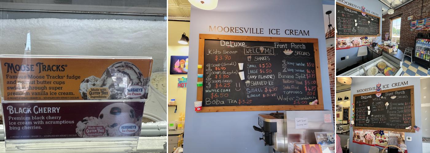 Mooresville Ice Cream Co Menu