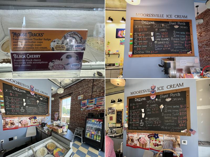 Mooresville Ice Cream Co Menu