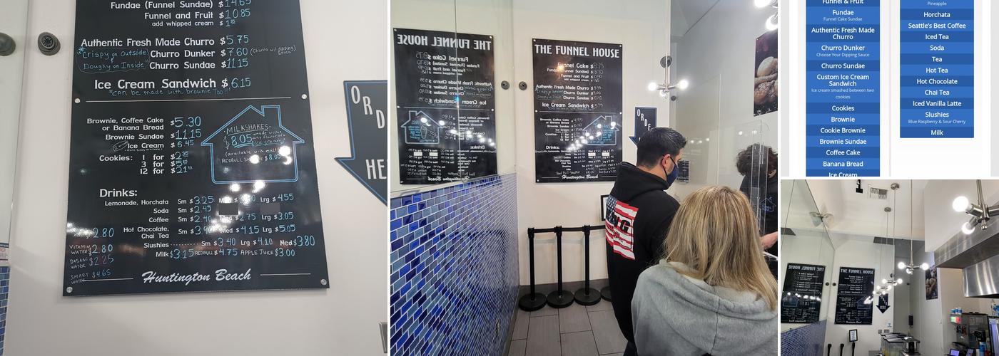 The Funnel House Menu