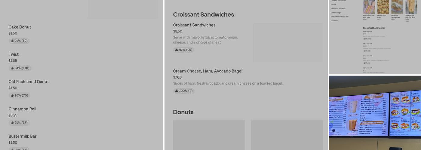 Royal Donuts Menu