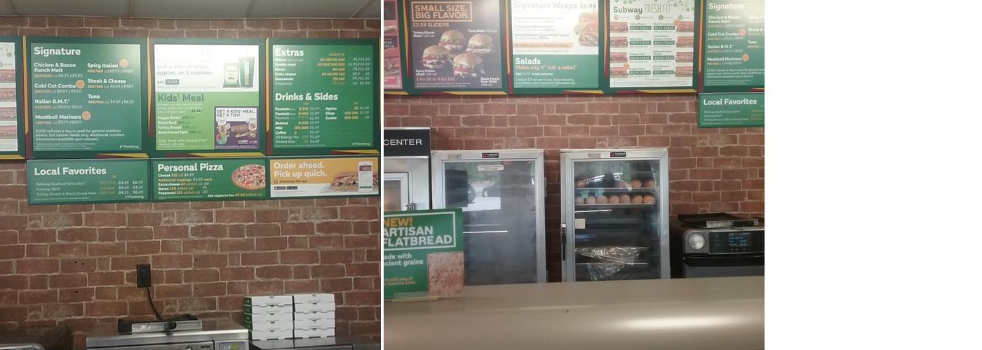 Subway Menu