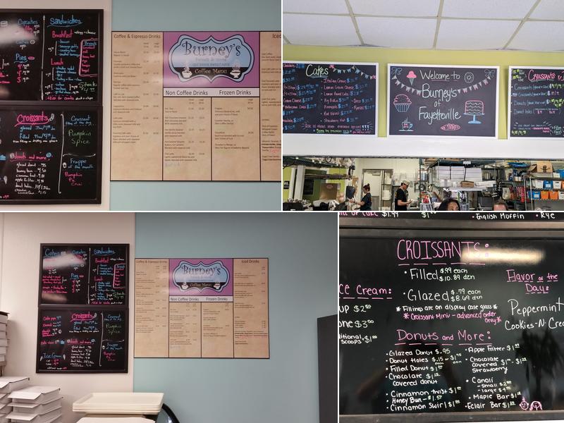 Burney's Sweets & More Menu