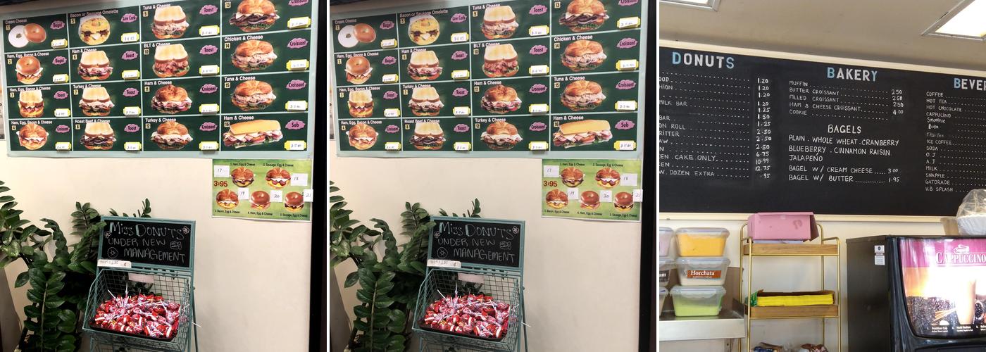 Miss Donuts Menu