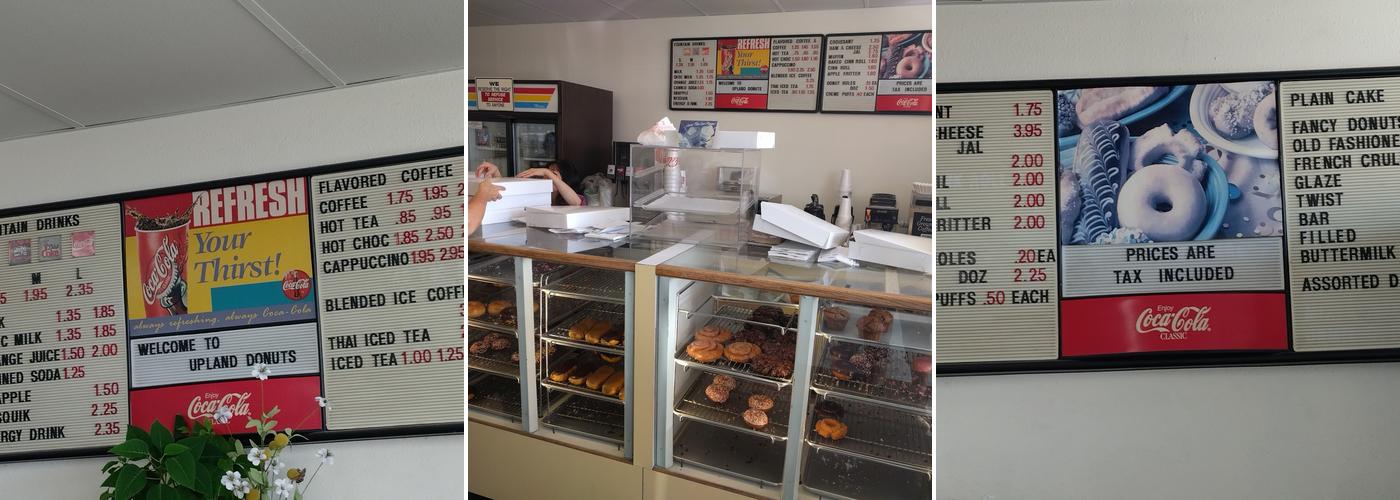 Upland Donuts Menu