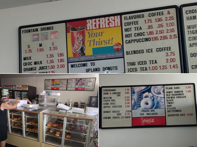 Upland Donuts Menu