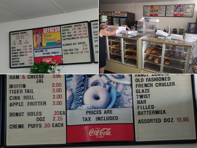 Upland Donuts Menu