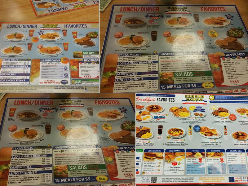 Waffle House Menu
