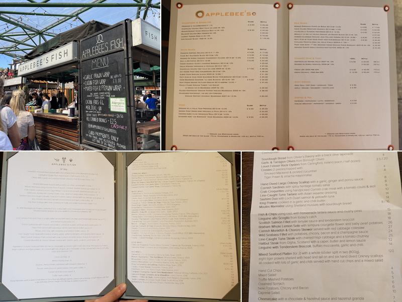 Applebee's Fish Menu