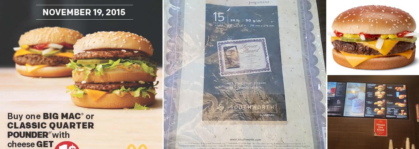 McDonald's Menu