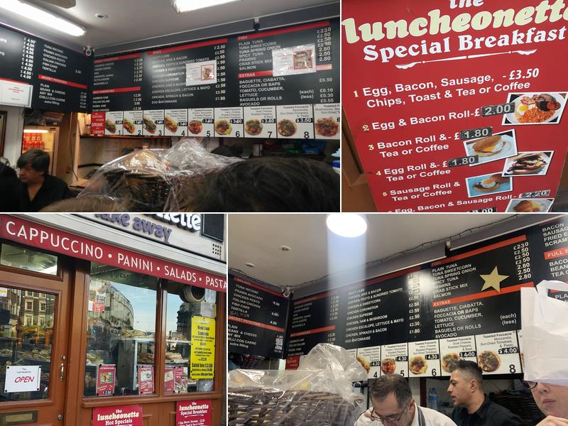 Luncheonette London Menu