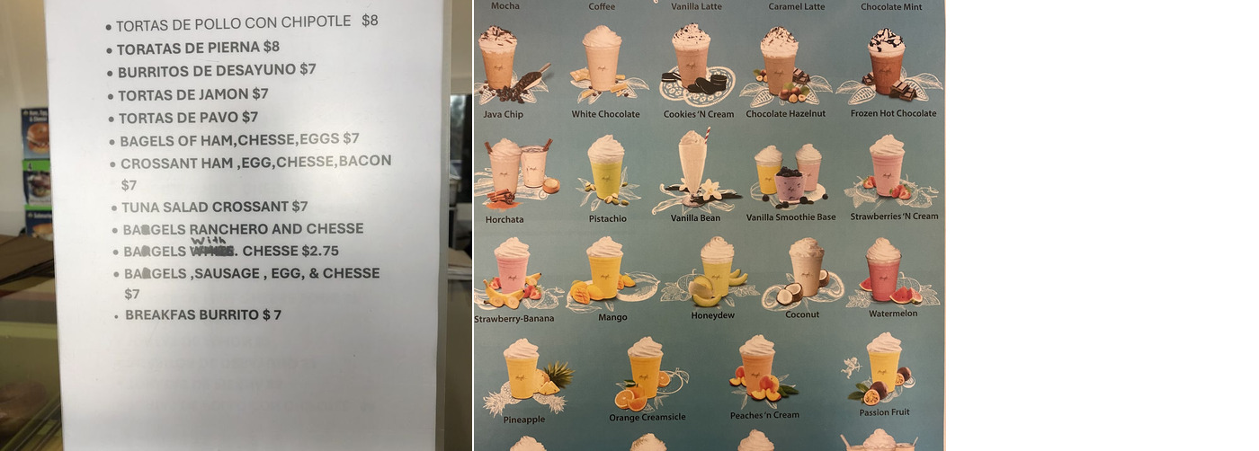 Honey Donuts Menu