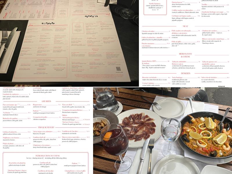 El Pirata of Mayfair - Tapas Bar Español Menu