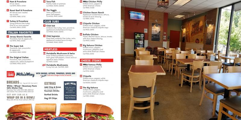 Jersey Mike's Subs Menu