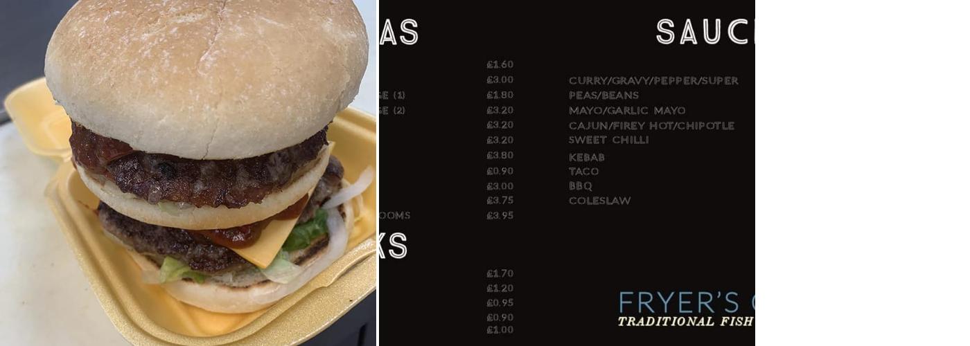 Fryers Glen Menu