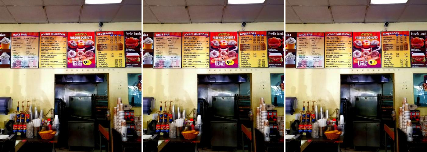 Freshh Donuts Menu