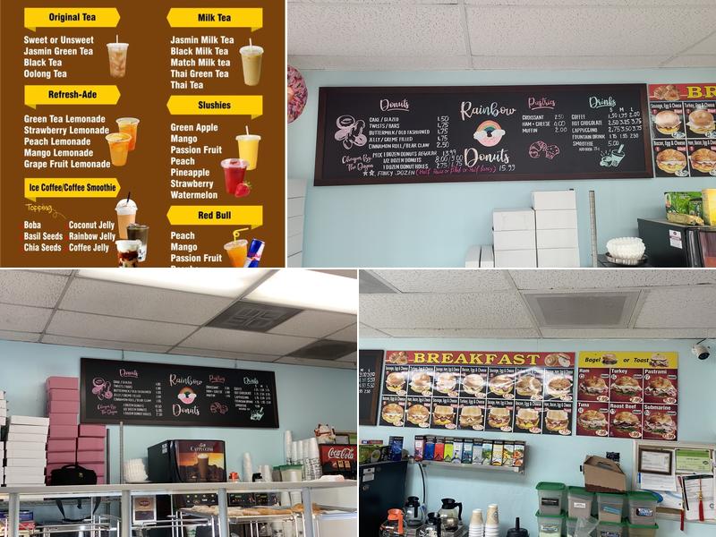 Rainbow Donuts Menu