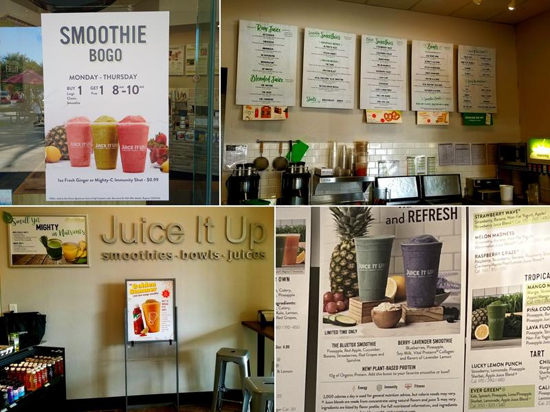 Juice It Up! Menu