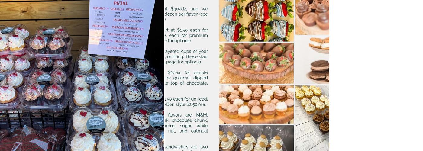 Imaginary Cakes Menu