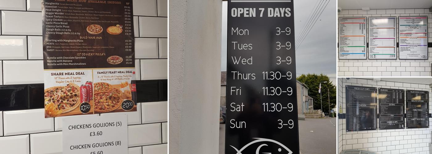 Grahams Fish and Chips Menu