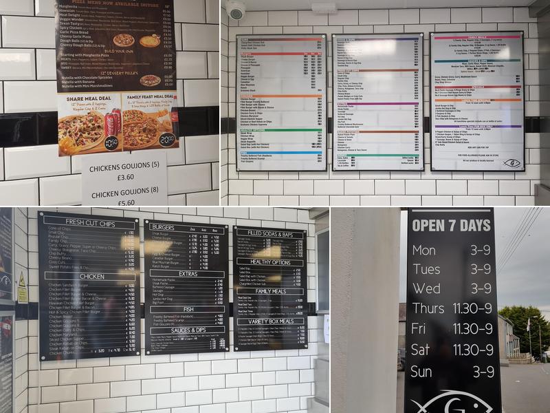 Grahams Fish and Chips Menu