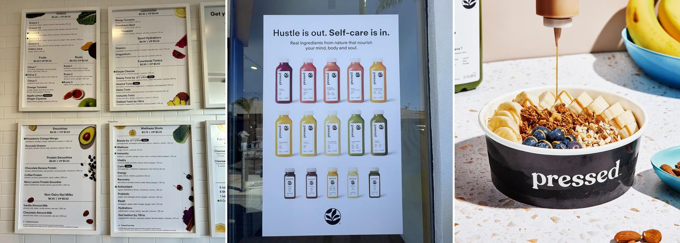 Pressed Juicery Menu