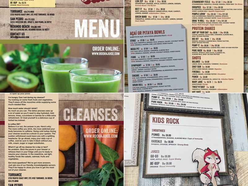 Rock’n Juice - San Pedro Menu