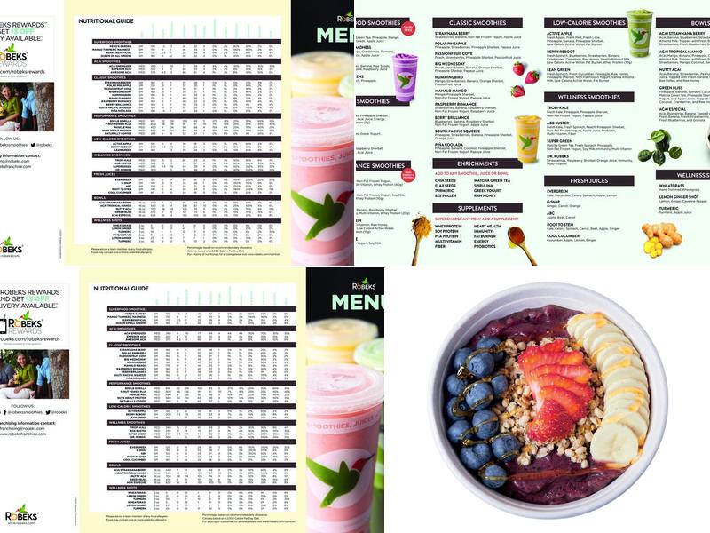 Robeks Fresh Juices & Smoothies Menu