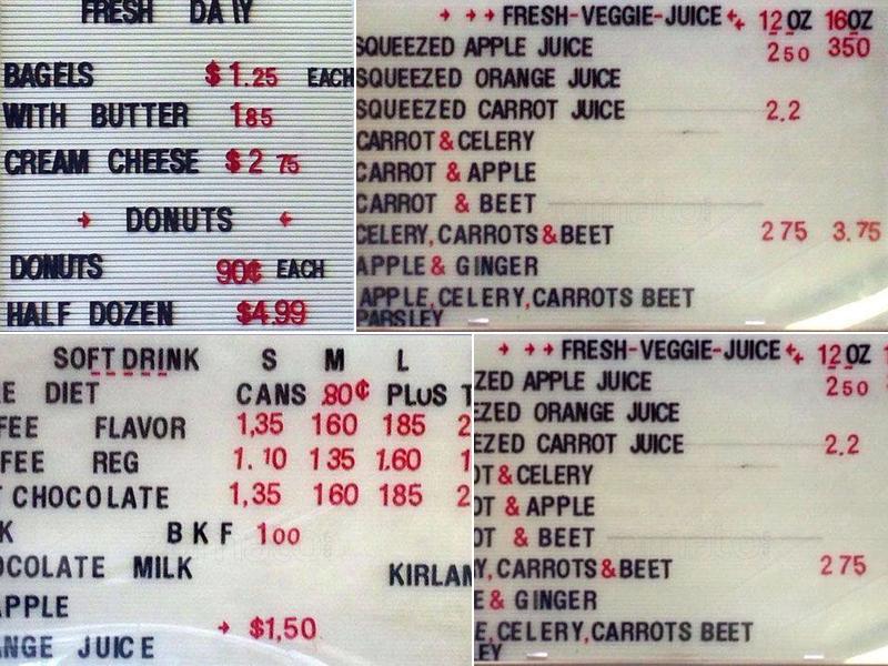 Donut King Menu