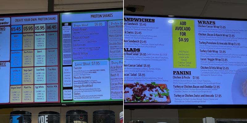 Juice Club of Pasadena Menu