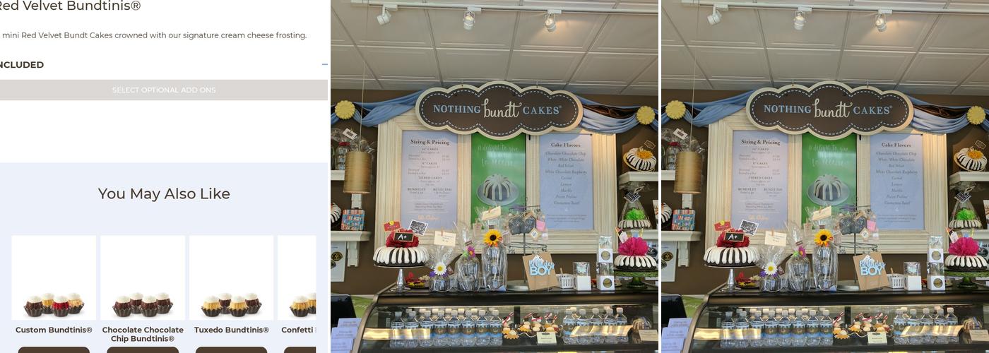 Nothing Bundt Cakes Menu