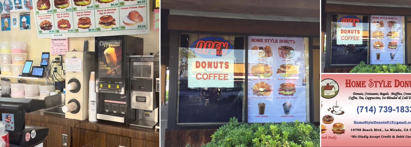 Home Style Donuts Menu