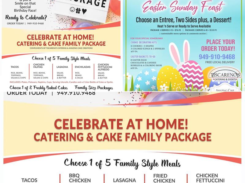 Amazing Cake Creations Menu