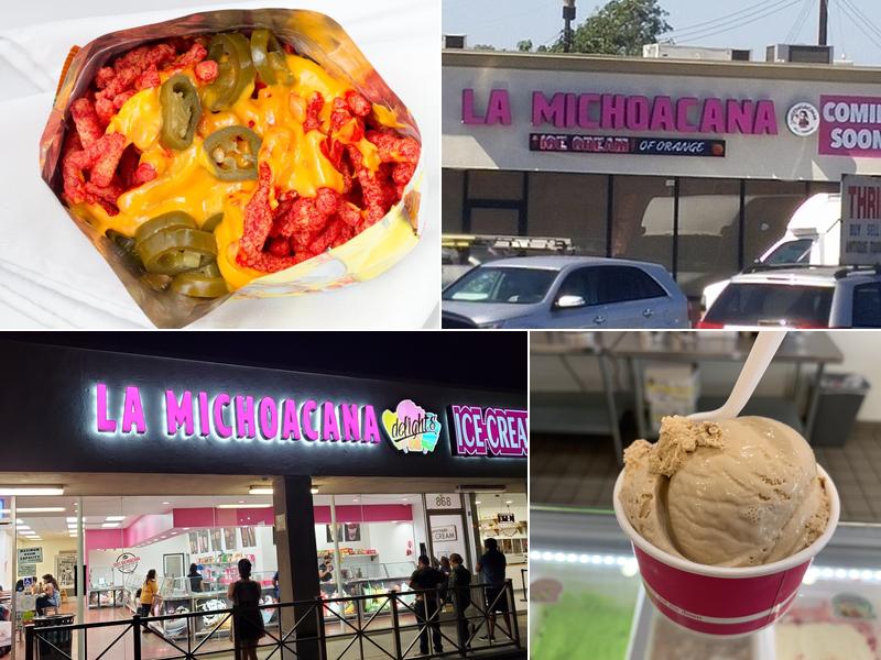 La Michoacana ice cream of orange