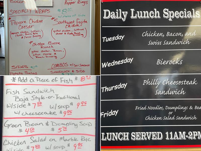 Augustine's Bakery Menu